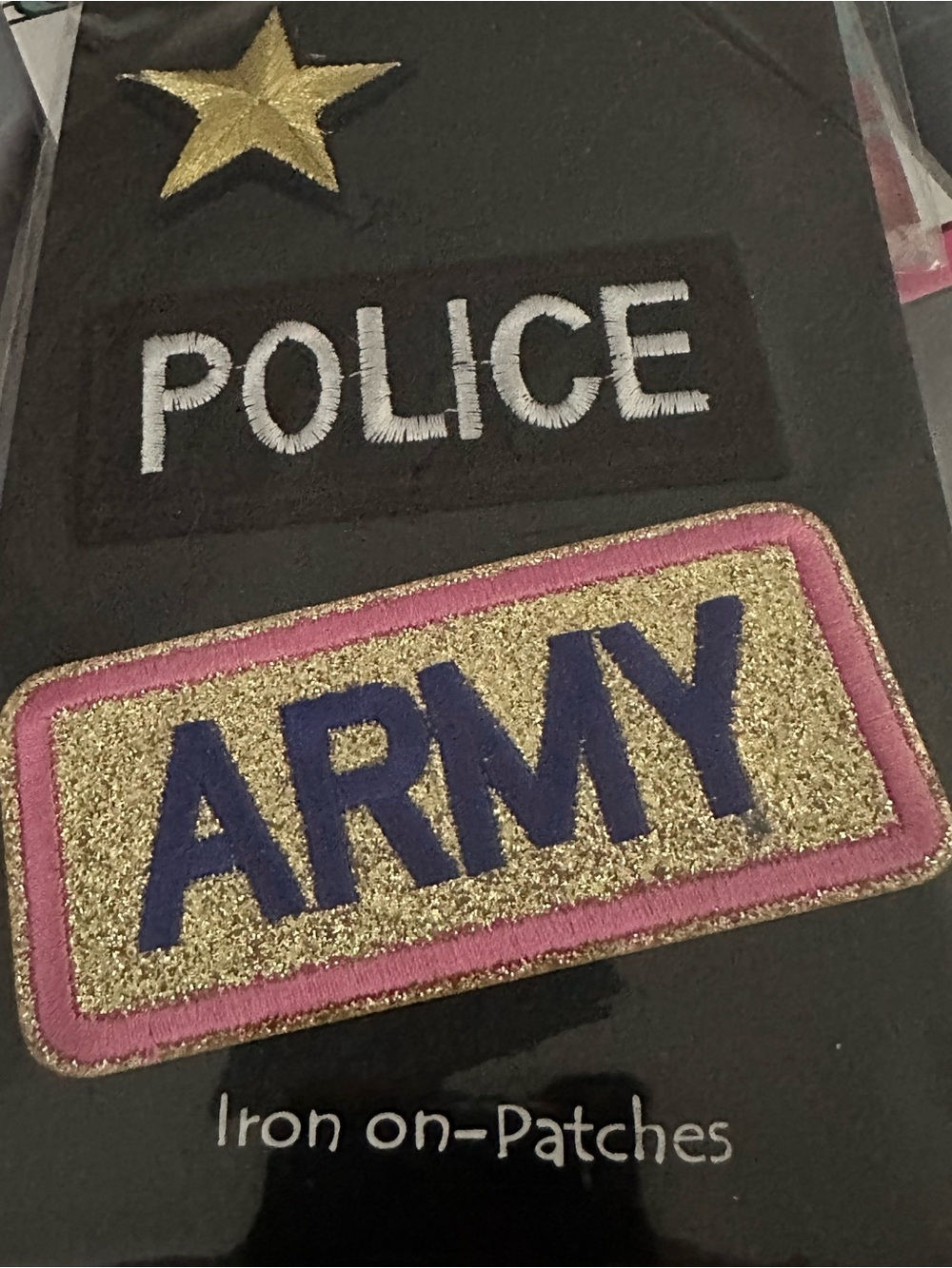 Mint Gold, Pink & Blue ARMY Iron-On Patch Set